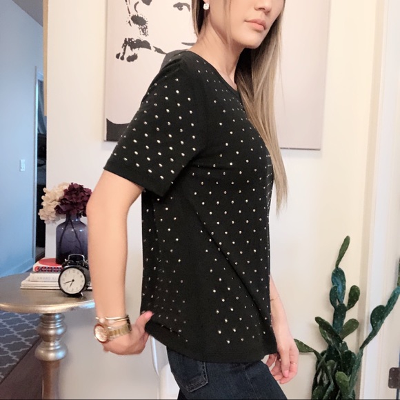 SPLENDID Studded Faded Black Top size Small NWT 🌟 - Picture 4 of 8